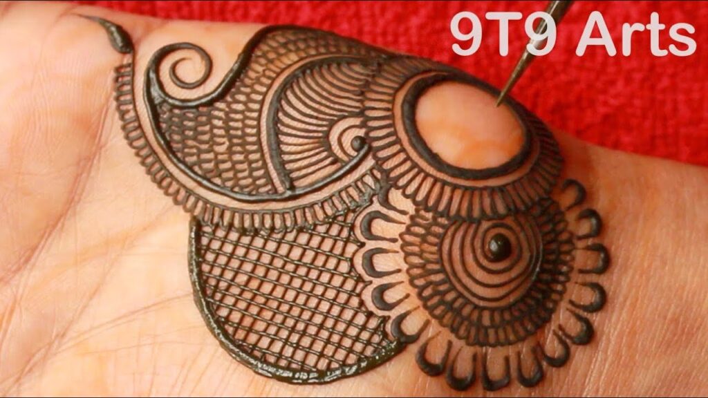 front hand stylish front hand simple mehndi design